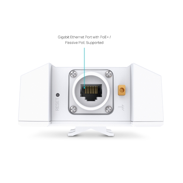 TP-LINK WIRELESS AX3000 INDOOR/OUTDOOR ACCESS POINT, PASSIVE GbE POE, IP67, 3YR WTY