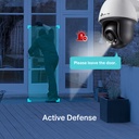 TP-LINK VIGI C540 PAN-TILT CAMERA, 4.0MM, 4MP, IR, 10/100, IP66, AUDIO, MicroSD, 3YR