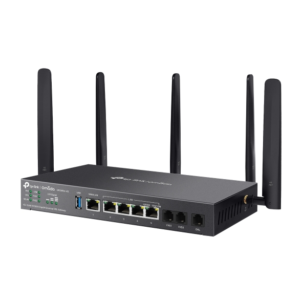 TP-LINK OMADA AX3000 4G+ WI-FI 6 GIGABIT DSL GATEWAY, CAT6, RJ11(1), GBE WAN(1)/LAN(4),5YR