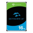 Seagate 16TB 3.5" SkyHawk AI Surveillance, SATA 6Gb/s, CMR, max. DTR 285/272mb, HDD, 512MB Cache, 7200RPM, 5Years Warranty