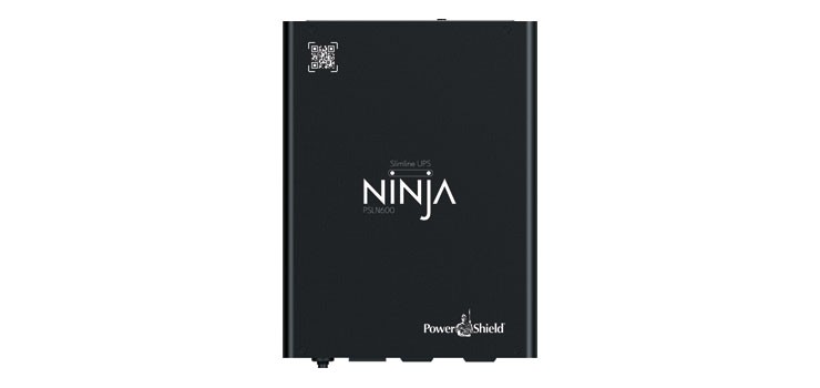 POWERSHIELD NINJA SLIMLINE UPS, 600VA LIFEPO4, 2YR