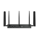 TP-Link ER706WP-4G Omada 4G+ Cat6 AX3000 Gigabit VPN Gateway with 4-Port PoE+, 574Mbps at 2.4 GHz + 2402 Mbps at 5 GHz (HE160) Wi-Fi Speed, 300 Mbps D