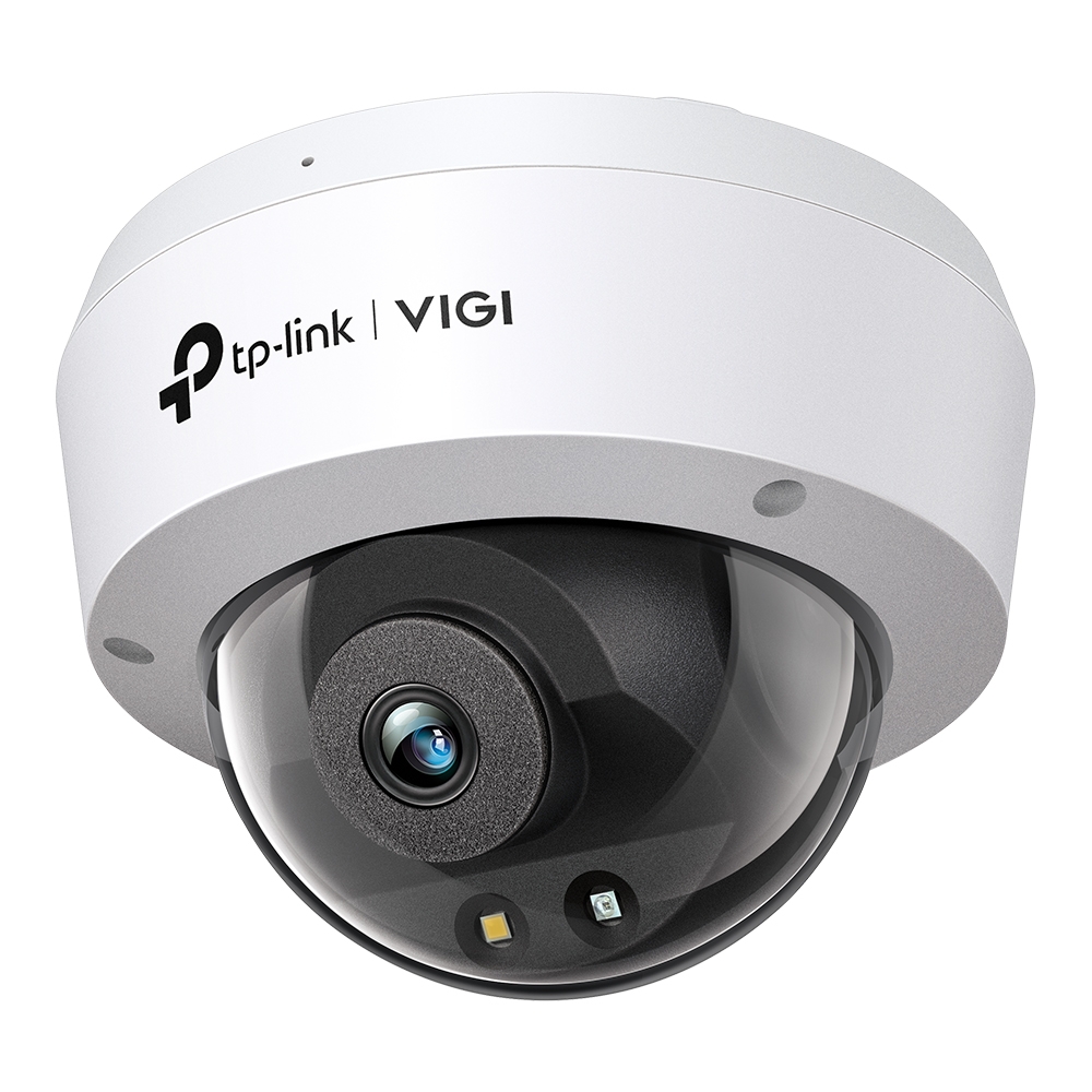 TP-LINK VIGI FULL-COLOUR DOME CAMERA, 2.8MM, 4MP, IR, 10/100, AUDIO, POE/DC, IP67 3YR