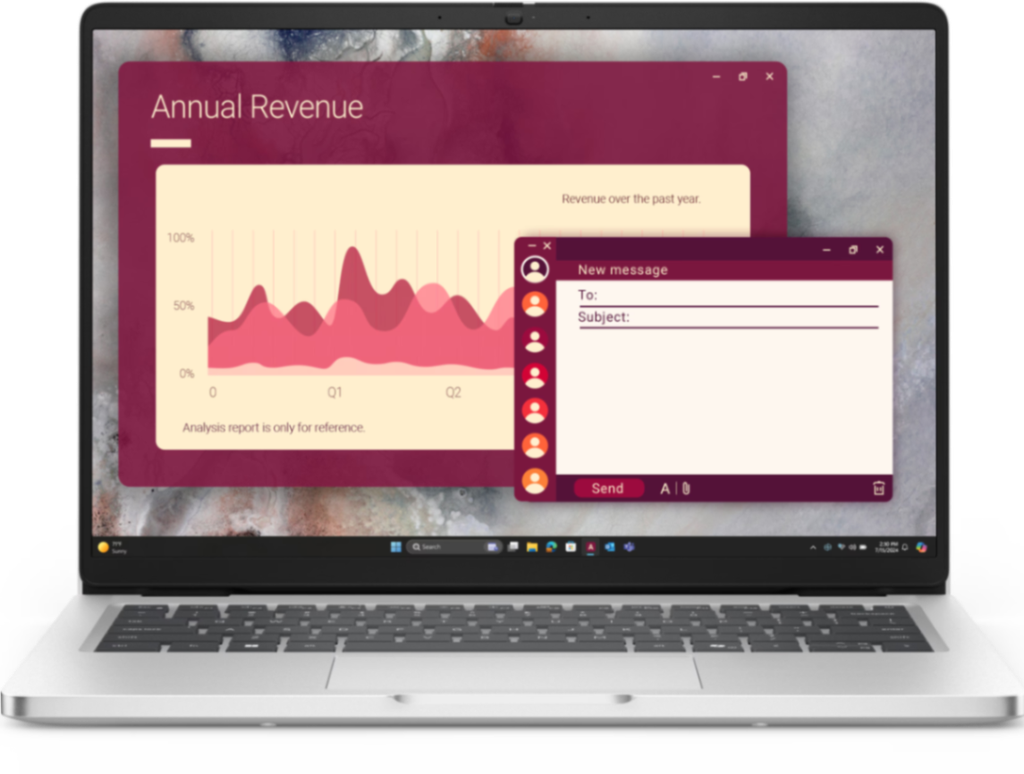 DELL PRO14 NOTEBOOK, 14" FHD+ IR, U7-255U, 32GB, 512GB, WL, W11P(AI), 3Y PRO