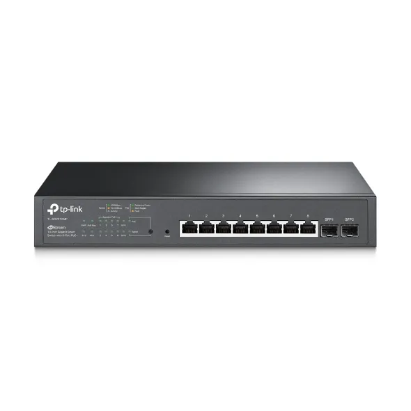 TP-LINK TL-SG2210MP 10 PORT GIGABIT SMART SWITCH, GbE(8) ,POE(8), SFP(2), 5YR