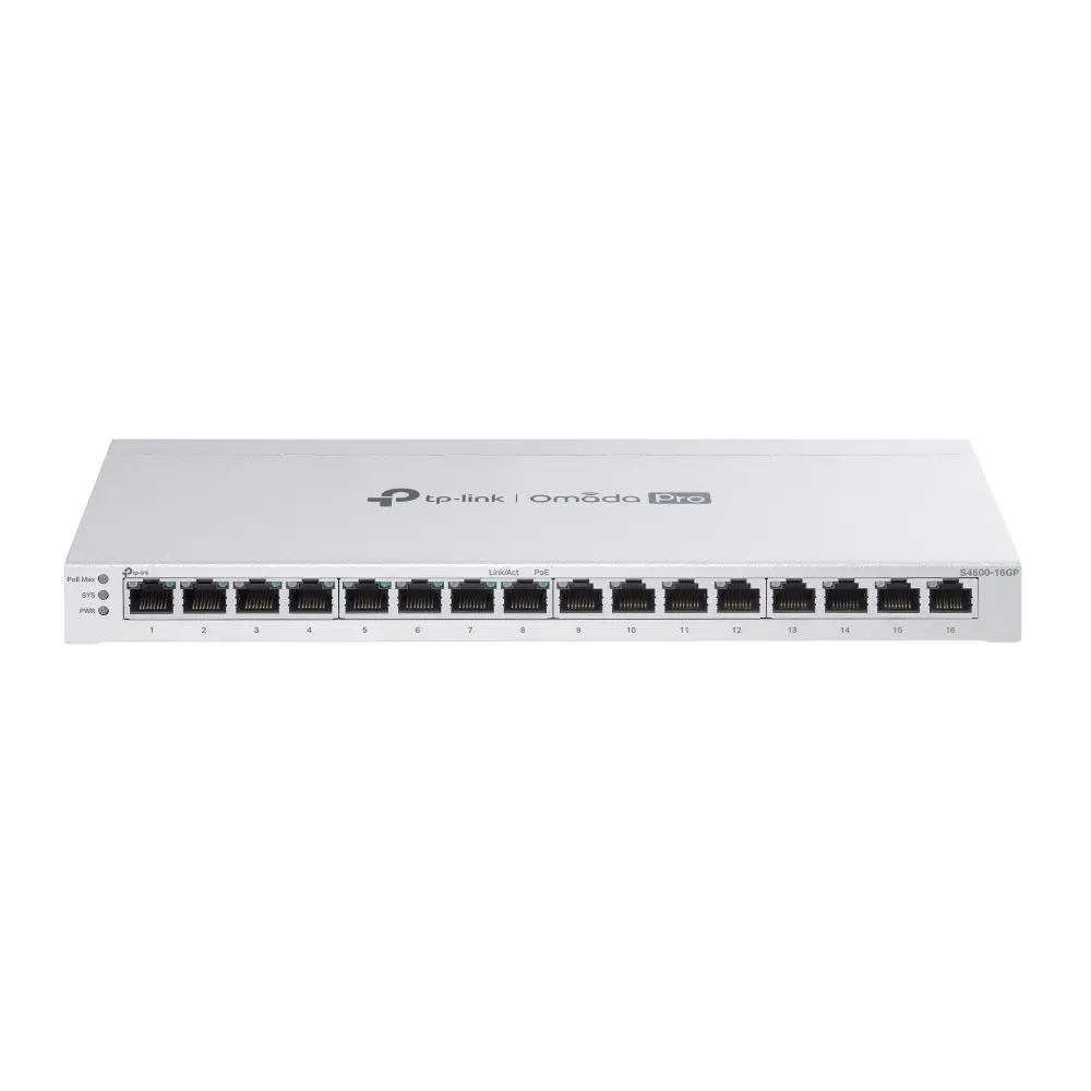 TP-LINK OMADA PRO 16-PORT GIGABIT SMART SWITCH, POE+(8), 1U, 120W, 5YR