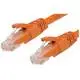 0.75m Cat 6 RJ45 Network Cable - Colour Orange