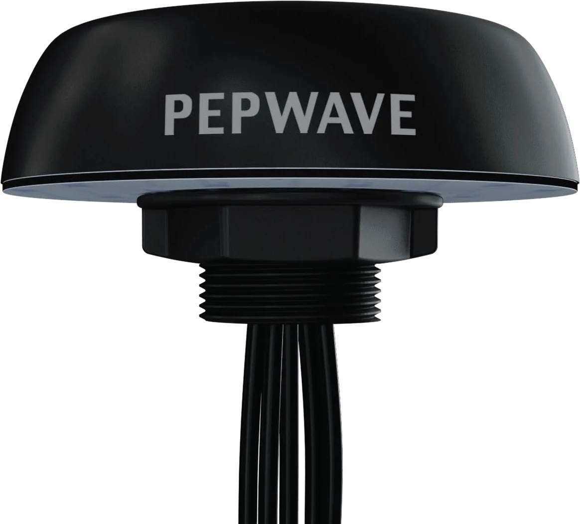 Peplink Maritime 40G, 4xLTE/5G, 1xGPS 600-6000MHz, IP68, SMA, White, 6.5ft / 2m