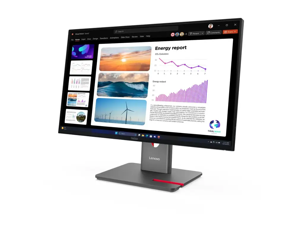LENOVO P24Q-40 23.8" WLED IPS QHD (16:9), HDMI, DP, USBB, USB(3), PIVOT, H/ADJ, 3YR
