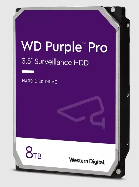[WD8002PURP] Western Digital WD Purple Pro 8TB 3.5" Surveillance HDD 7200RPM 256MB SATA3 245MB/s 550TBW 24x7 64 Cameras AV NVR DVR 2.5mil MTBF