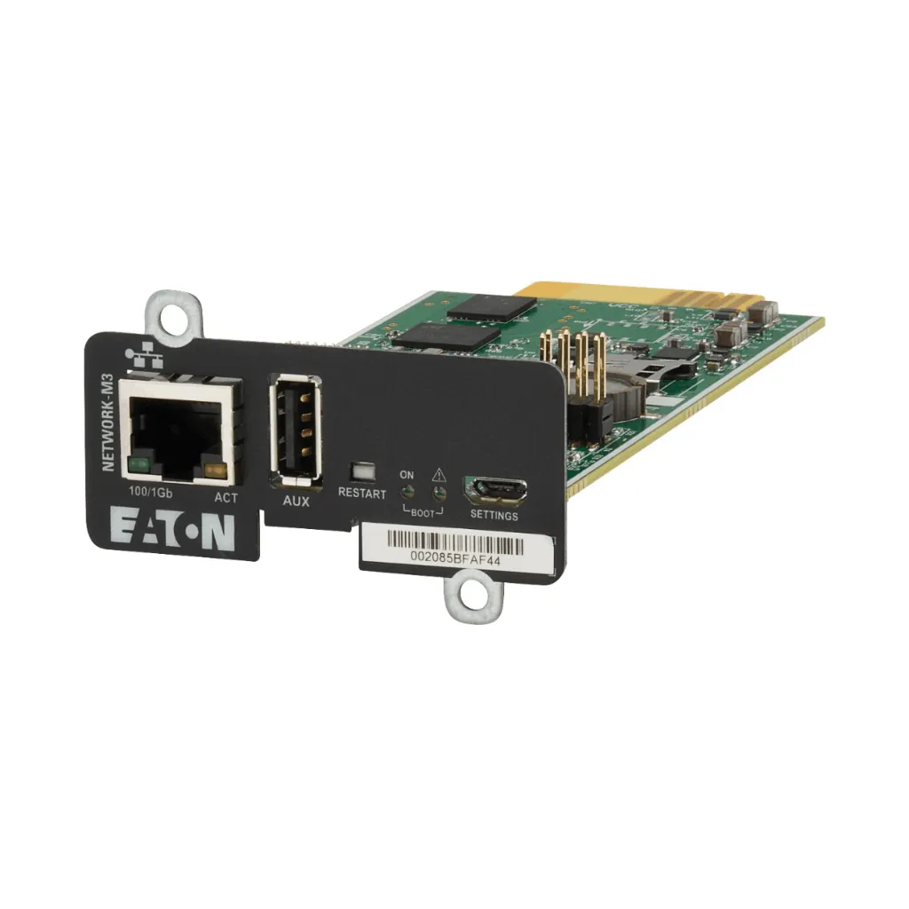 [NETWORK-M3] EATON MINI SLOT GIGABIT NETWORK CARD SNMP/WEB ADAPTOR M3, 1 YR