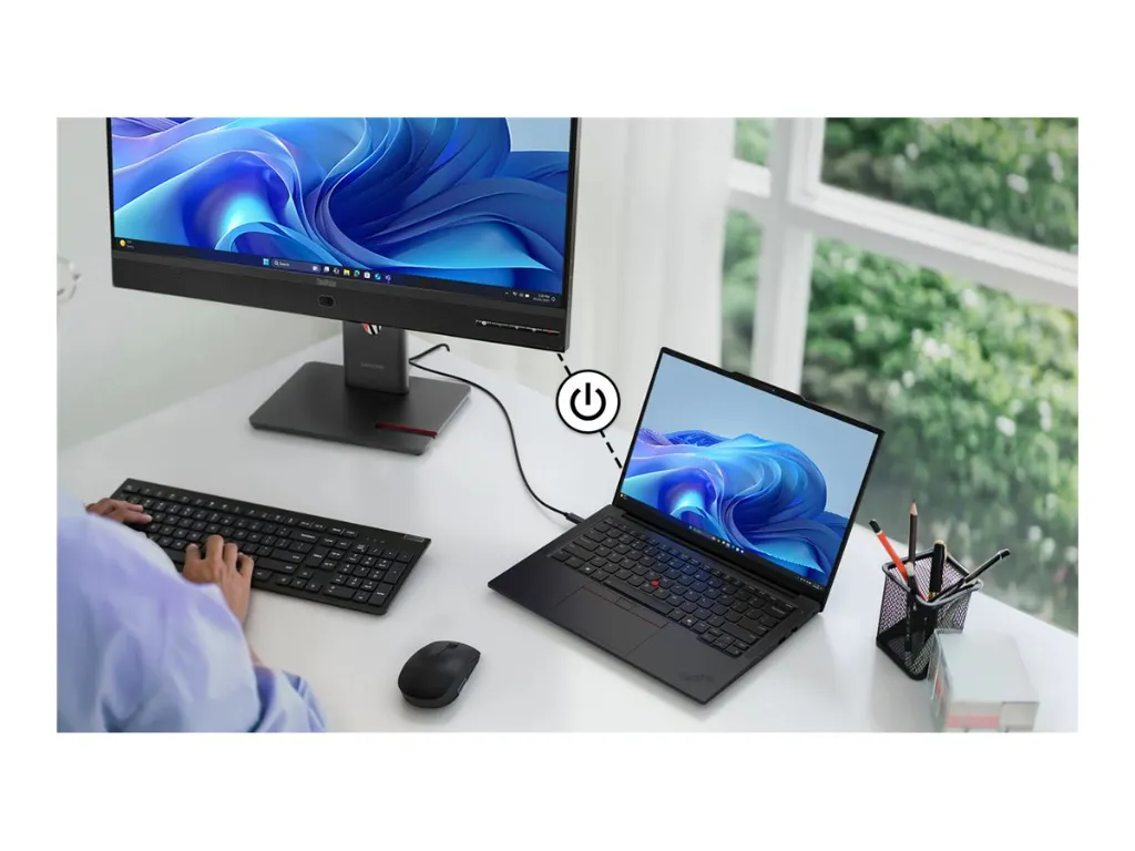 LENOVO T27QD-4V 27" WLED IPS QHD(16:9) DP, HDMI, USB(3), USBC, LAN PVT H/ADJ SPKR WCAM 3YR