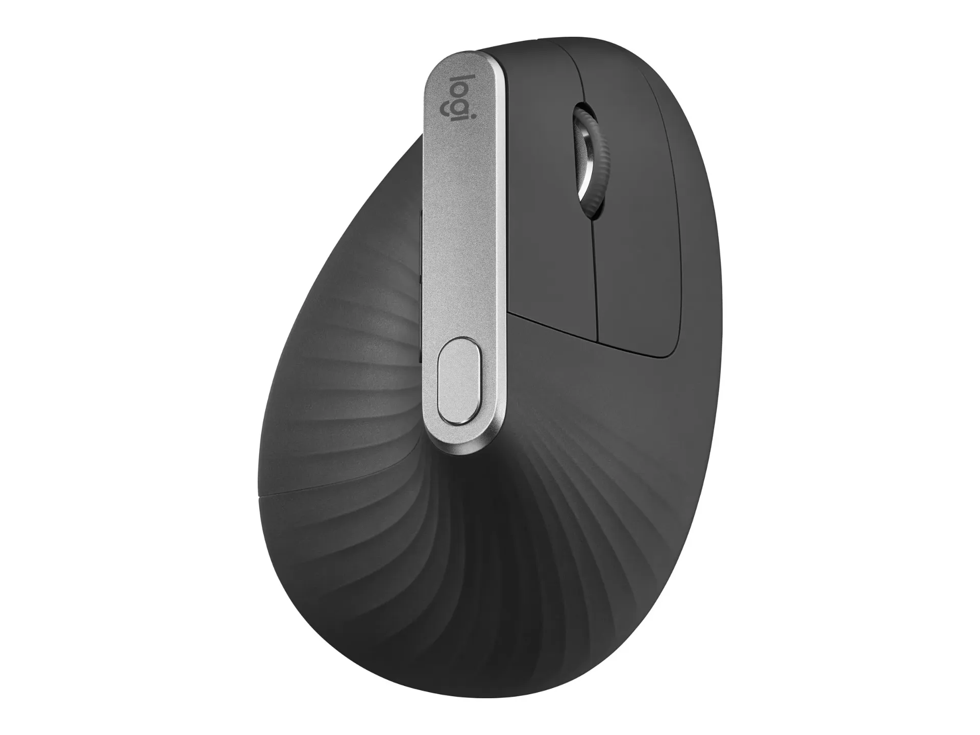 Logitech MX Vertical - Mouse - ergonomic - optical - 6 buttons - wireless, wired - Bluetooth, 2.4 GHz - USB wireless receiver - graphite