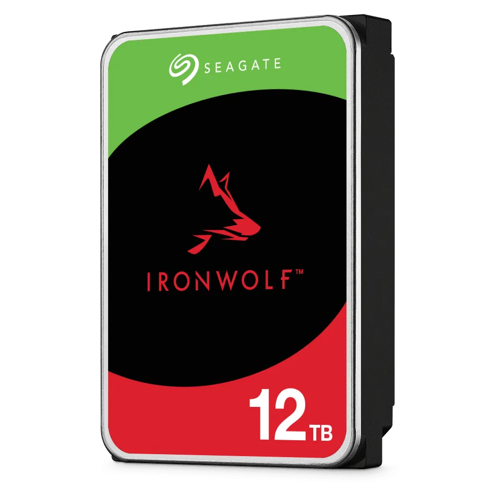 Seagate IronWolf ST12000VN0008 - Hard drive - 12 TB - internal - 3.5" - SATA 6Gb/s - 7200 rpm - buffer: 256 MB