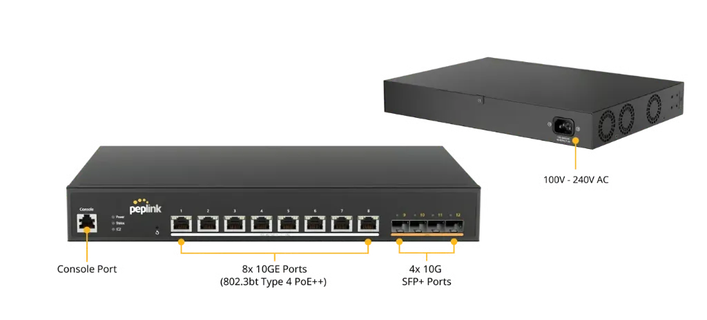 [MN24POE36] Managed Network - Peplink SD Switch 24-port PoE