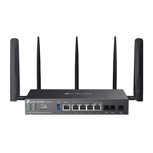 [DR3650V-4G] TP-LINK OMADA AX3000 4G+ WI-FI 6 GIGABIT DSL GATEWAY, CAT6, RJ11(1), GBE WAN(1)/LAN(4),5YR