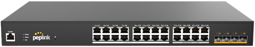 [PLS-24-H2G-410W] Peplink SD Switch 24 (Hybrid 2.5G, 24 x AT, 410W)